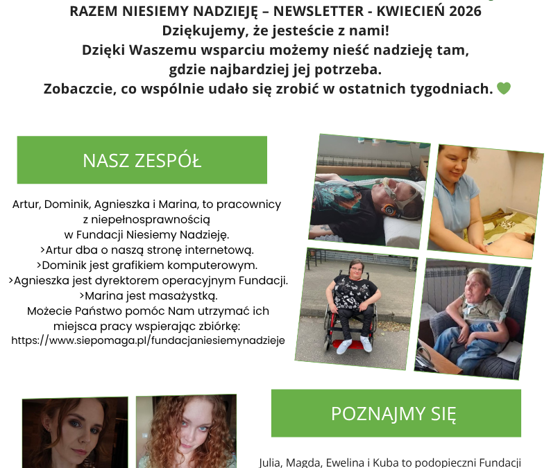 Newsletter – kwiecień 2026